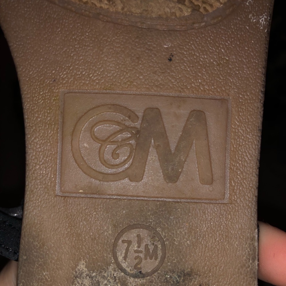 Grey Rhinestone Sandals - Picture 2 of 2